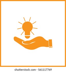 Pictograph of bulb concept