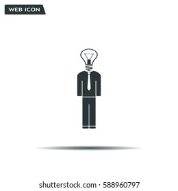 Pictograph of bulb concept
