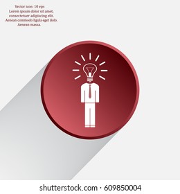 Pictograph of bulb concept
