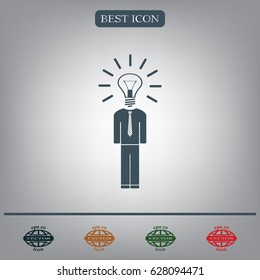 Pictograph of bulb concept