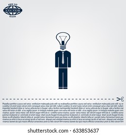 Pictograph of bulb concept