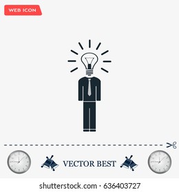 Pictograph of bulb concept