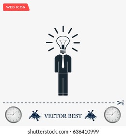 Pictograph of bulb concept