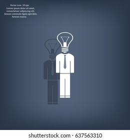Pictograph of bulb concept