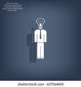 Pictograph of bulb concept