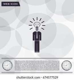Pictograph of bulb concept