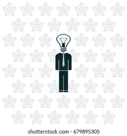 Pictograph of bulb concept