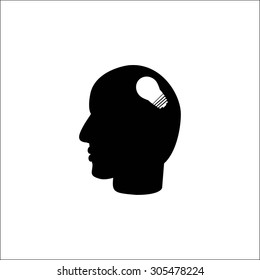 Pictograph of bulb concept icon