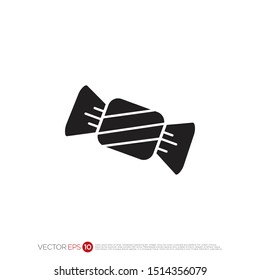 Pictograph of candy for template logo, icon, and identity vector designs.

