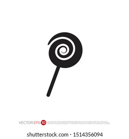 Pictograph of candy for template logo, icon, and identity vector designs.
