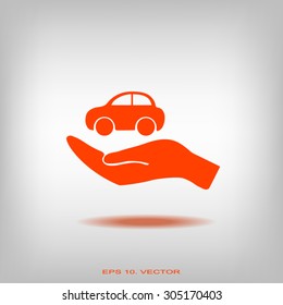 Pictograph of car