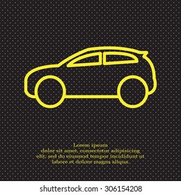Pictograph of car