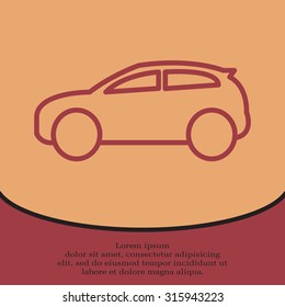 Pictograph of car