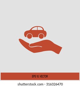 Pictograph of car