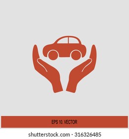 Pictograph of car