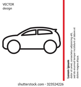 Pictograph of car
