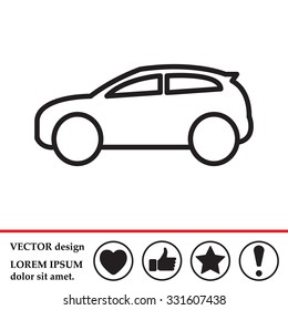 Pictograph of car