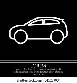 Pictograph of car