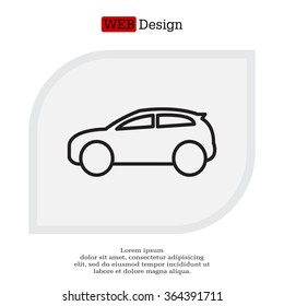 Pictograph of car