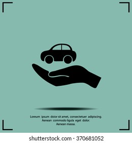 Pictograph of car