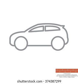 Pictograph of car