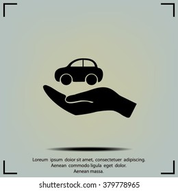 Pictograph of car