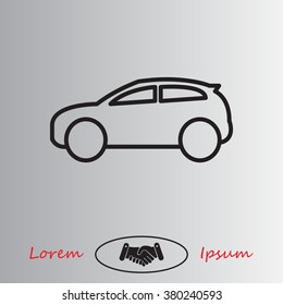 Pictograph of car