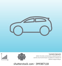Pictograph of car
