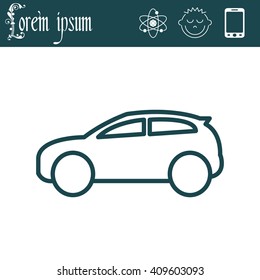 Pictograph of car