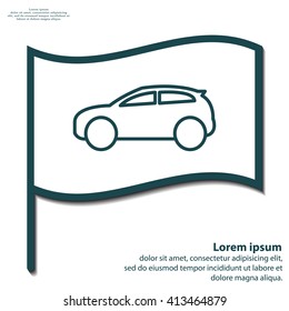 Pictograph of car