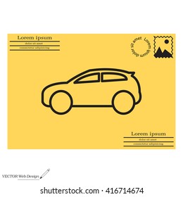 Pictograph of car