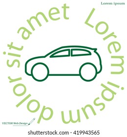 Pictograph of car