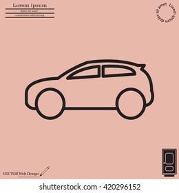Pictograph of car