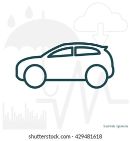 Pictograph of car