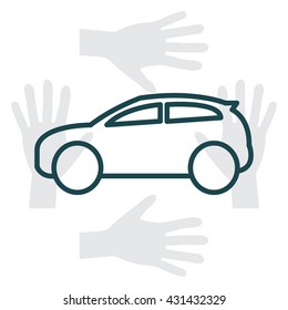 Pictograph of car