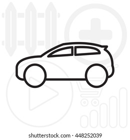 Pictograph of car
