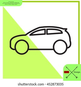 Pictograph of car