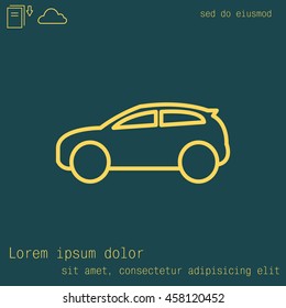 Pictograph of car