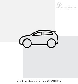 Pictograph of car