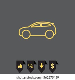 Pictograph of car