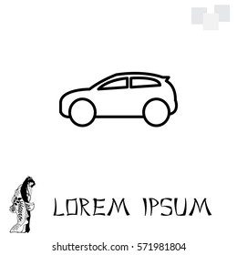 Pictograph of car