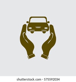 Pictograph of car. 