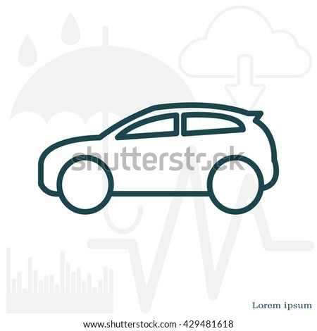 Pictograph of car