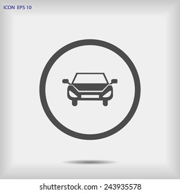  Pictograph of car  icon