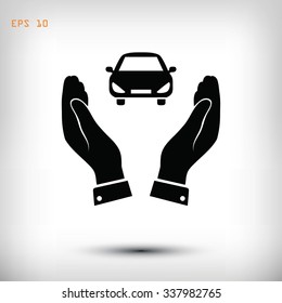 Pictograph of car icon