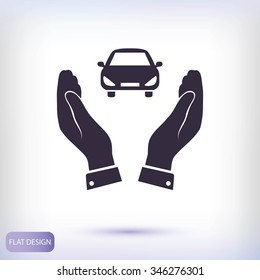 Pictograph of car icon