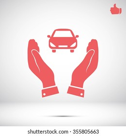 Pictograph of car icon