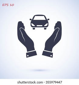 Pictograph of car icon
