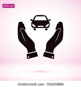 Pictograph of car icon