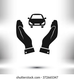 Pictograph of car icon